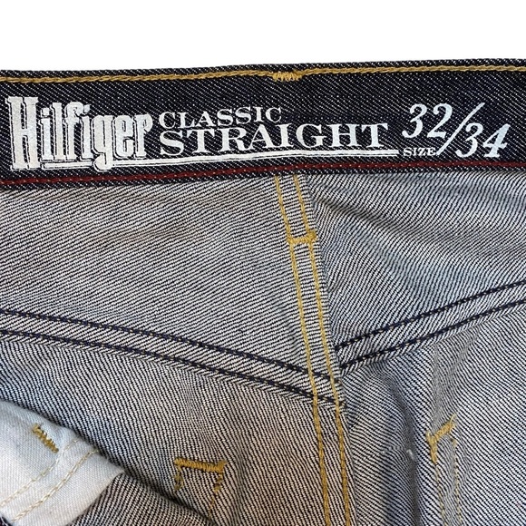 TOMMY HILFIGER JEANS MENS 32x34 DENIM PANT, CLASSIC STRAIGHT FIT, COTTON - Picture 4 of 16